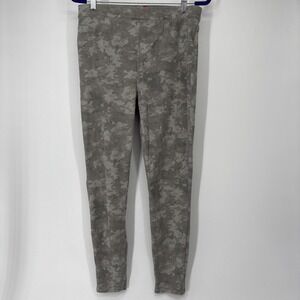 Spanx Camo Jean-ish Ankle Leggings XL High Waist Pull On Stone Wash Camo